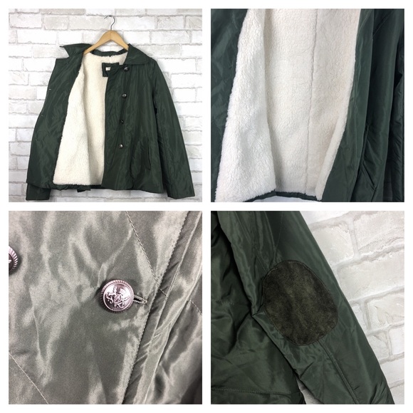 Ganji LA Button Up Fleece Lined Jacket Size M - Picture 7 of 8